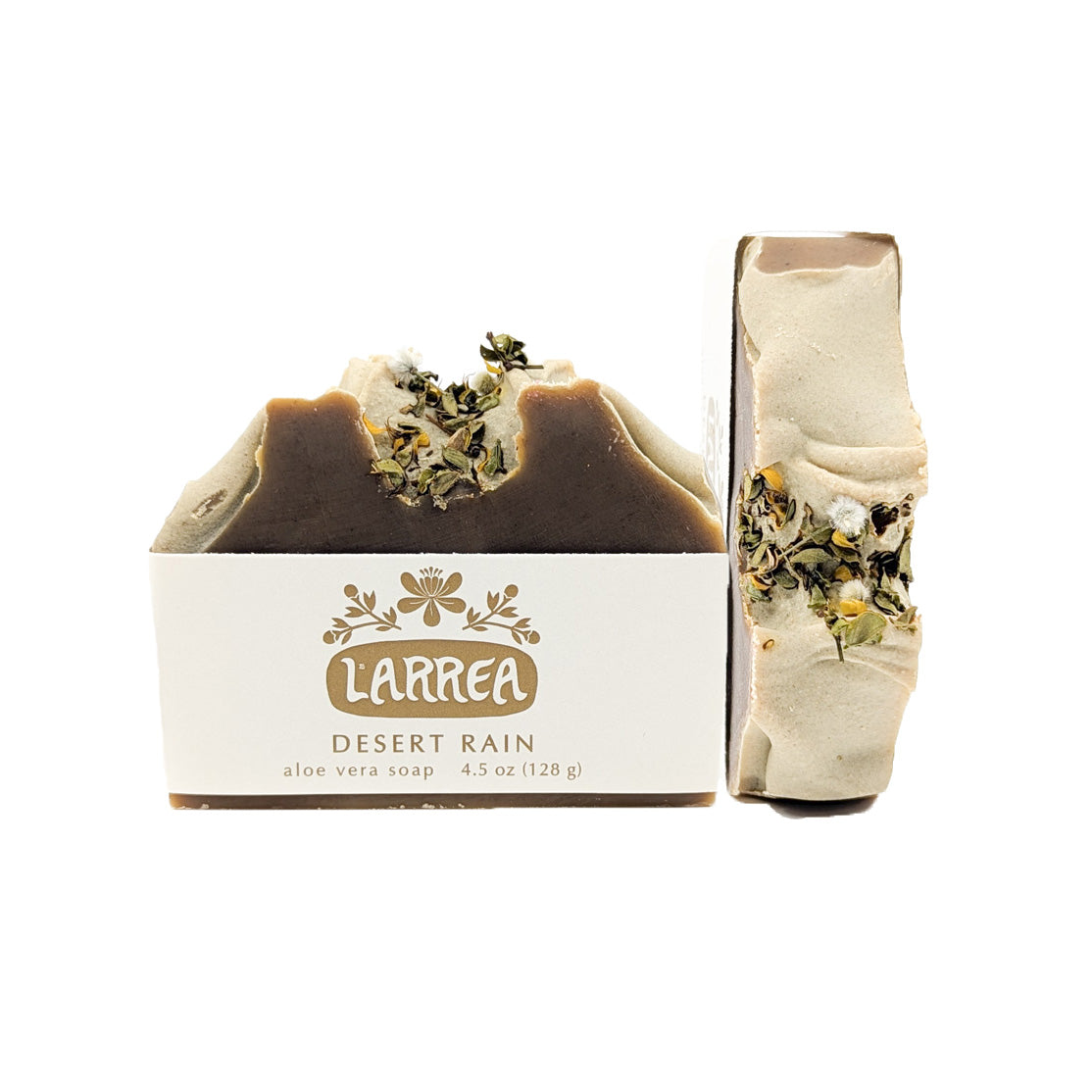 This bar is infused with creosote also known as "Larrea tridentata"
This resilient, prolific plant is beloved in the Southwest because whenever it rains, the air smells of its familiar, musky, earthy scent. It is revered by Southwest herbalists for its numerous benefits to the skin, so it is an especially wonderful and soothing bar for those with skin irritations.
Scent: earthy, musky, petrichor.
Larrea soaps are handmade in small batches using only high quality oils, butters, essential oils,
