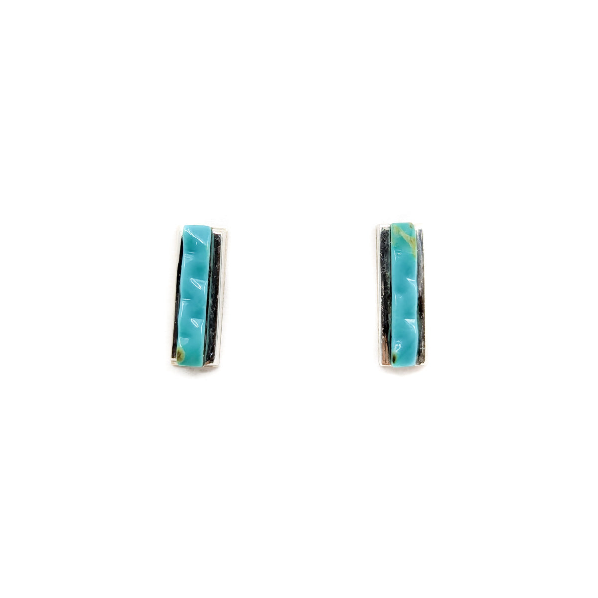 Small Rectangular Stud Earrings