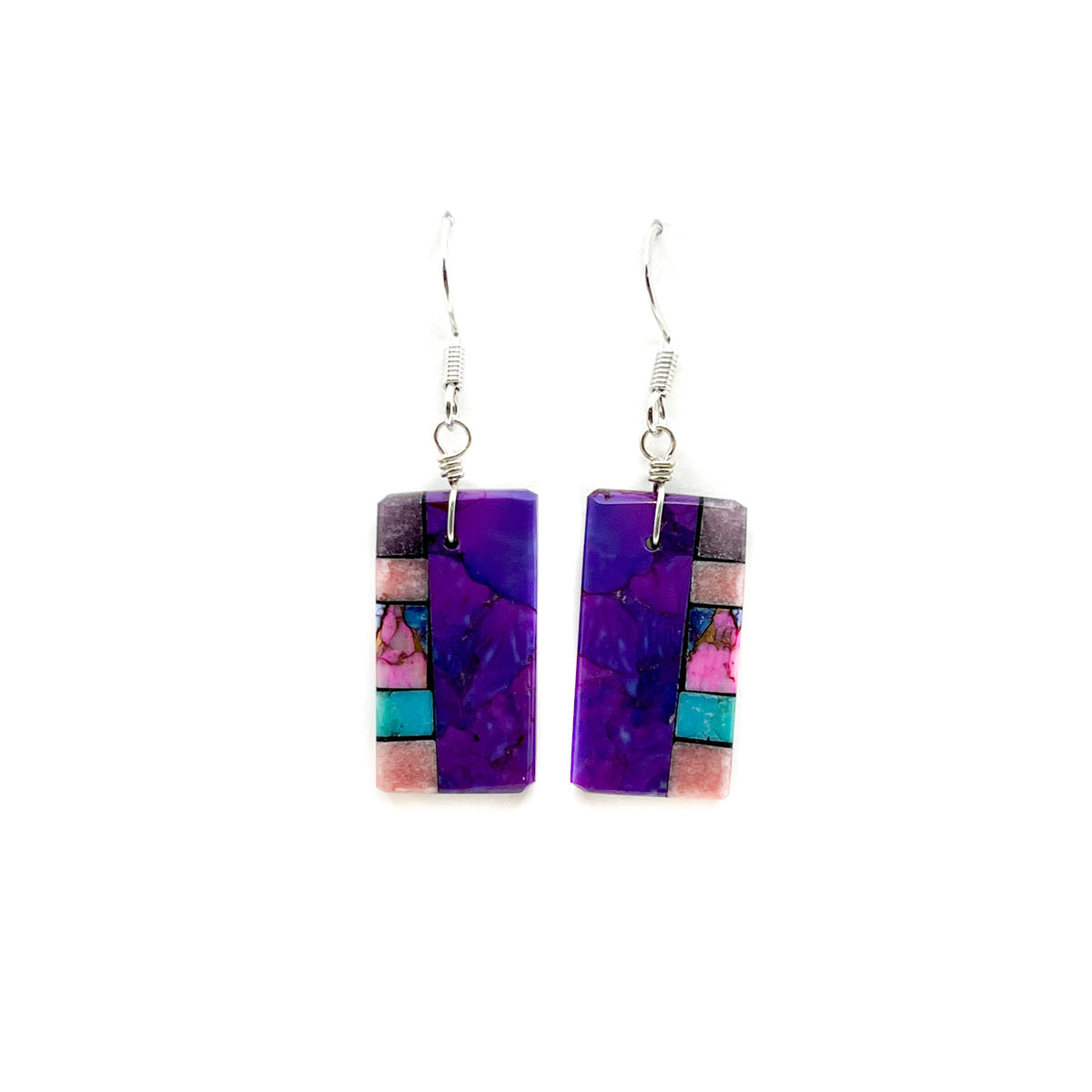 Deep Purple and Pink Accent Mosaic Slab