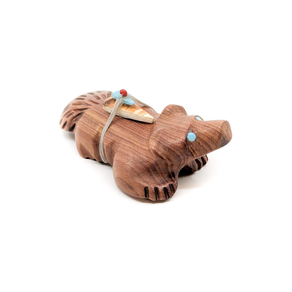 Cedarwood Badger with Medicine Bundle