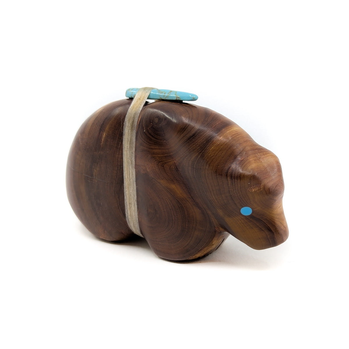 Cedarwood Bear with Turquoise Eyes