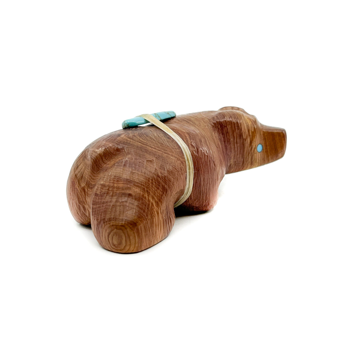 Brown Cedarwood Bear with Turquoise Eyes and Bundle