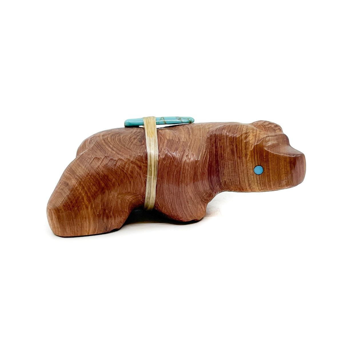 Brown Cedarwood Bear with Turquoise Eyes and Bundle