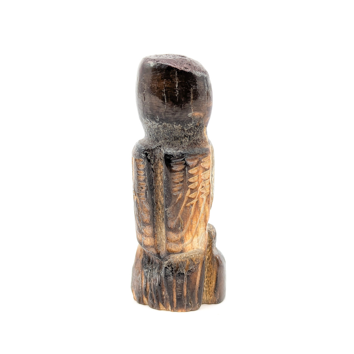 Shed Antler Night Owl Carving