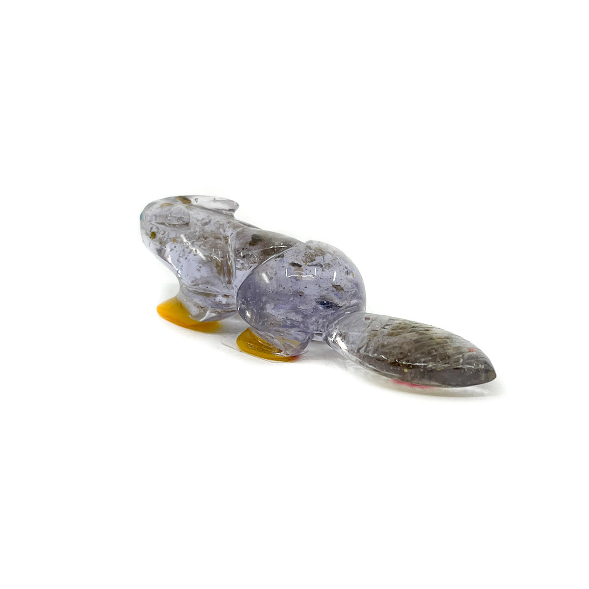 Hand Carved Beaver with Yellow Feet