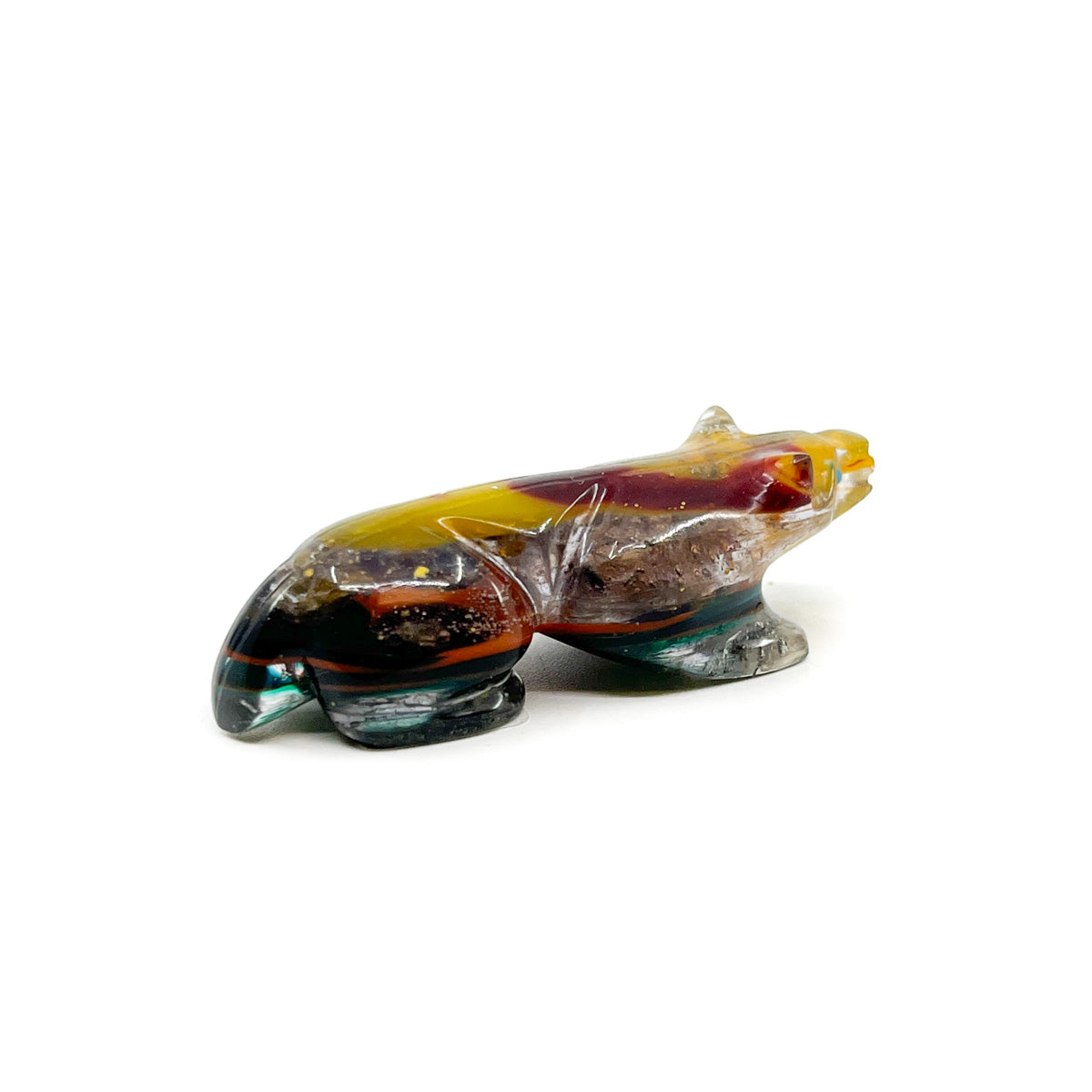 Multi-Colored Surfite Bear with Turquoise Eyes