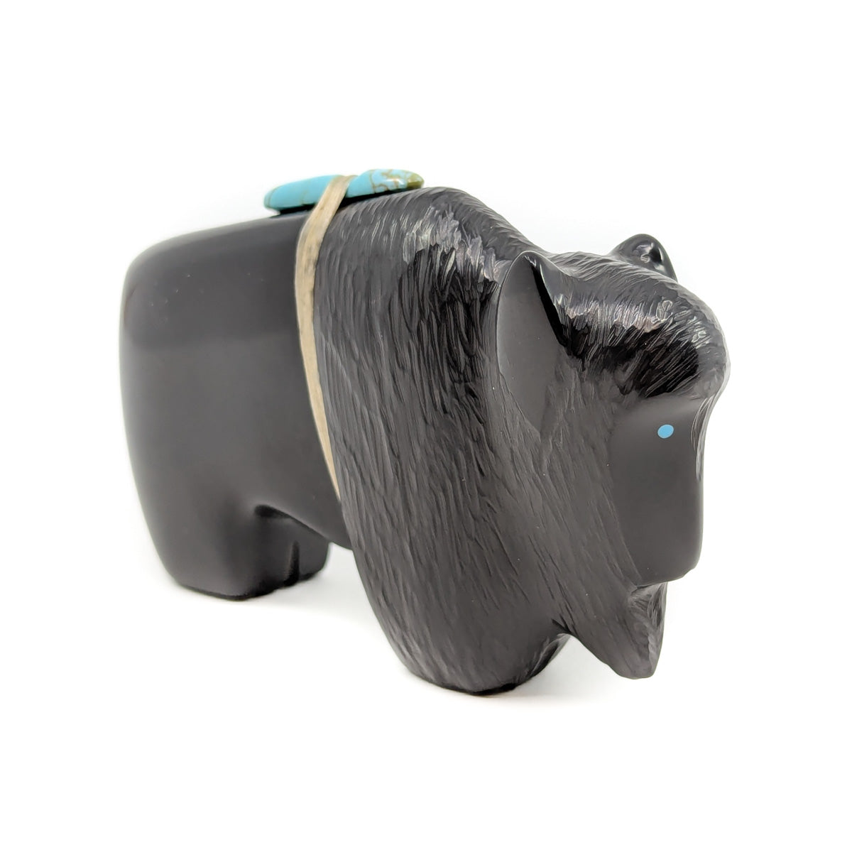 Large Jet Bison with Turquoise Bundle