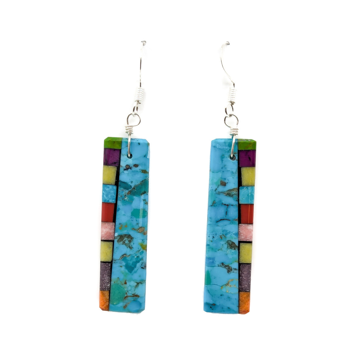 Long Elegant Mosaic Earrings