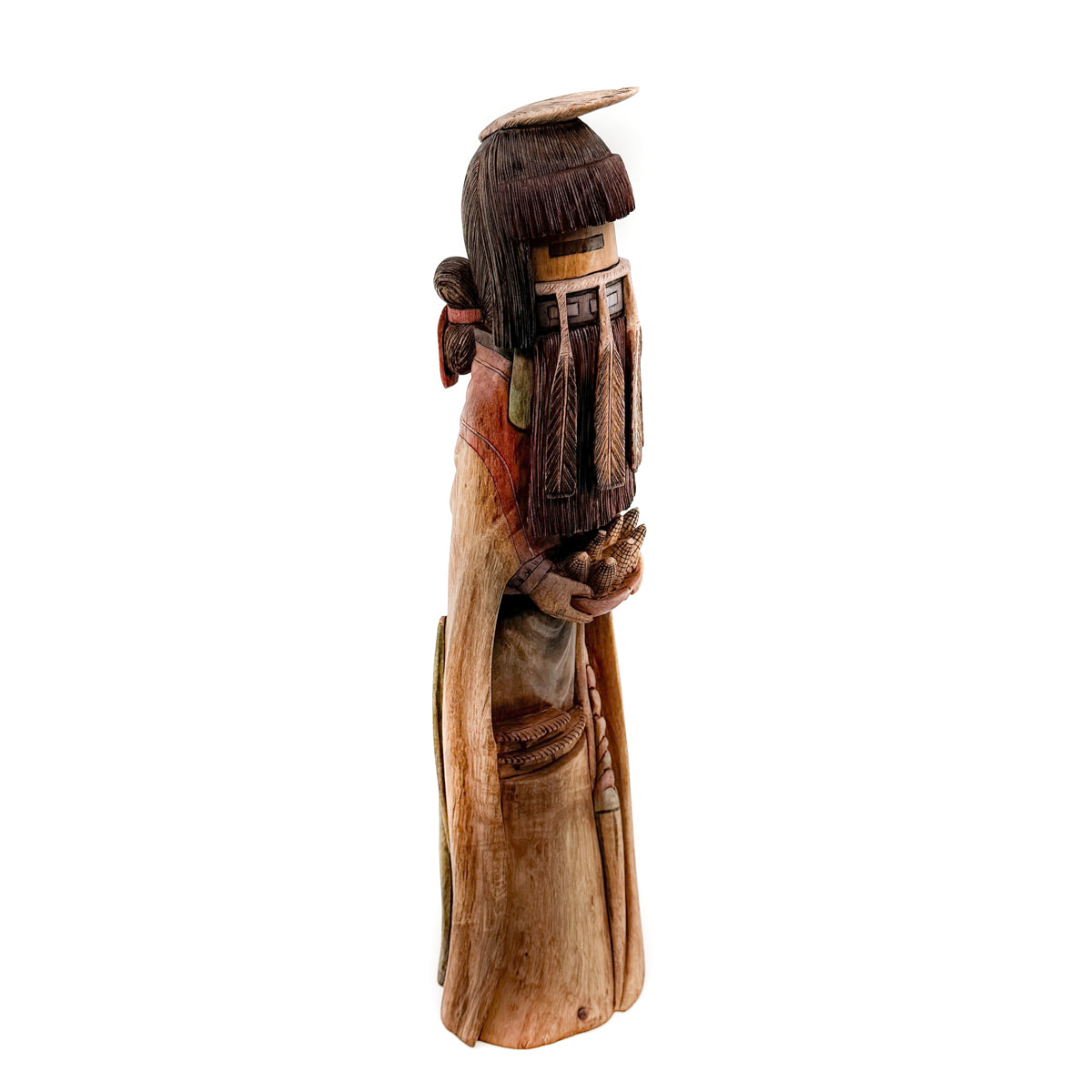 Majestic Yellow Corn Maiden Sculpture