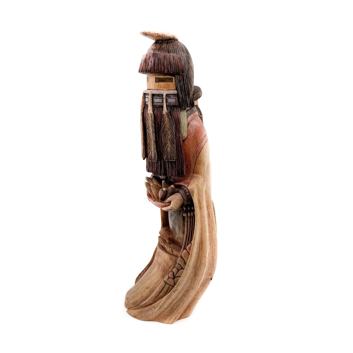 Majestic Yellow Corn Maiden Sculpture