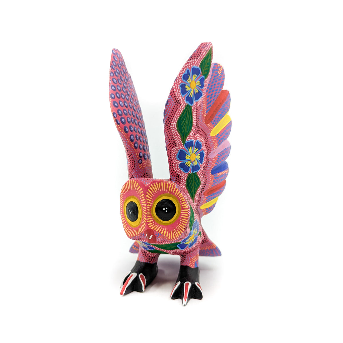 Vibrantly Colored Pink Owl