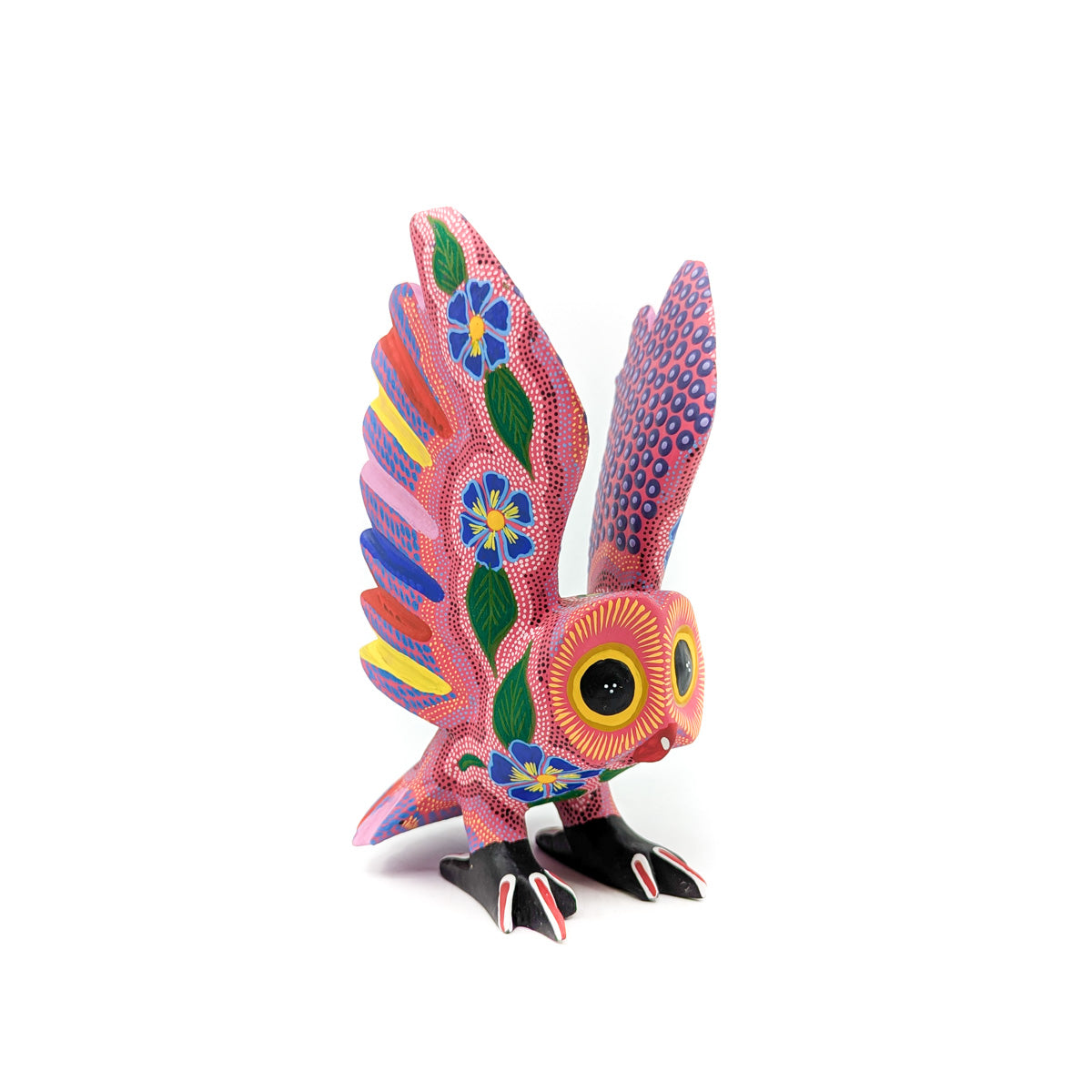 Vibrantly Colored Pink Owl
