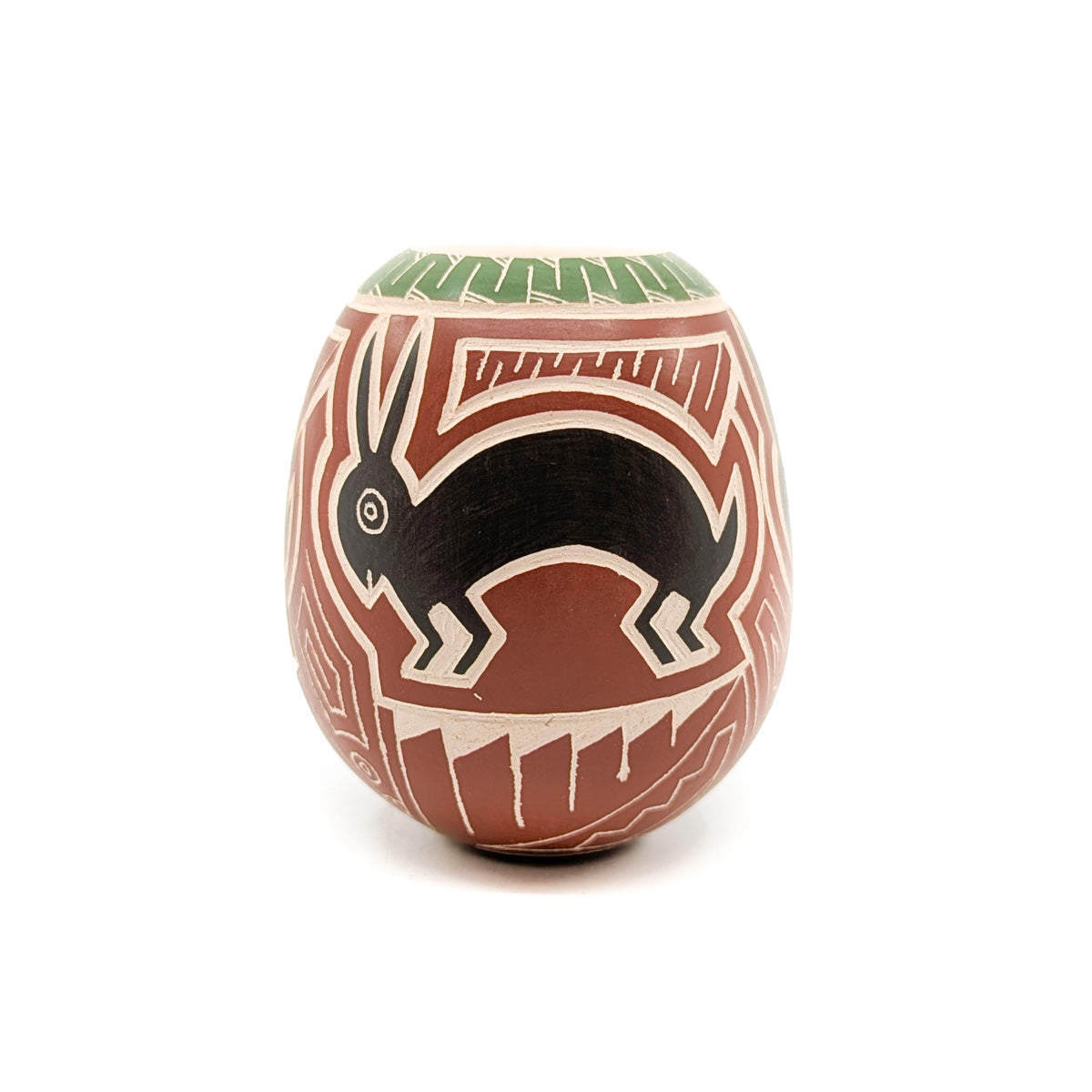 Incised Mimbres Rabbit Mini Pot