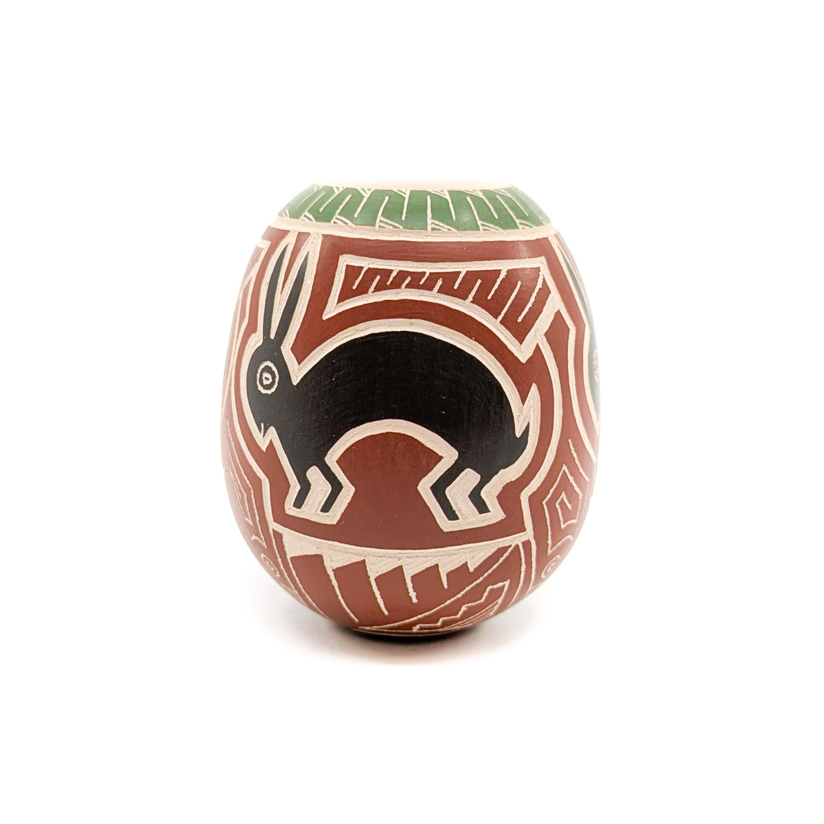 Incised Mimbres Rabbit Mini Pot