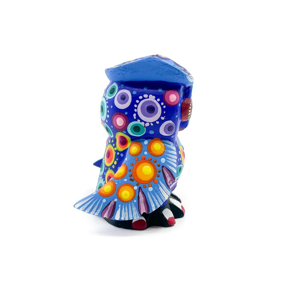Blue Owl with Painted Toenails