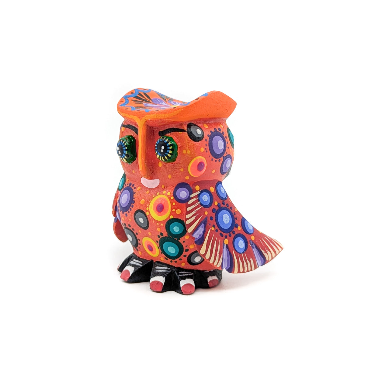 Small Orange Owl with Red Wings