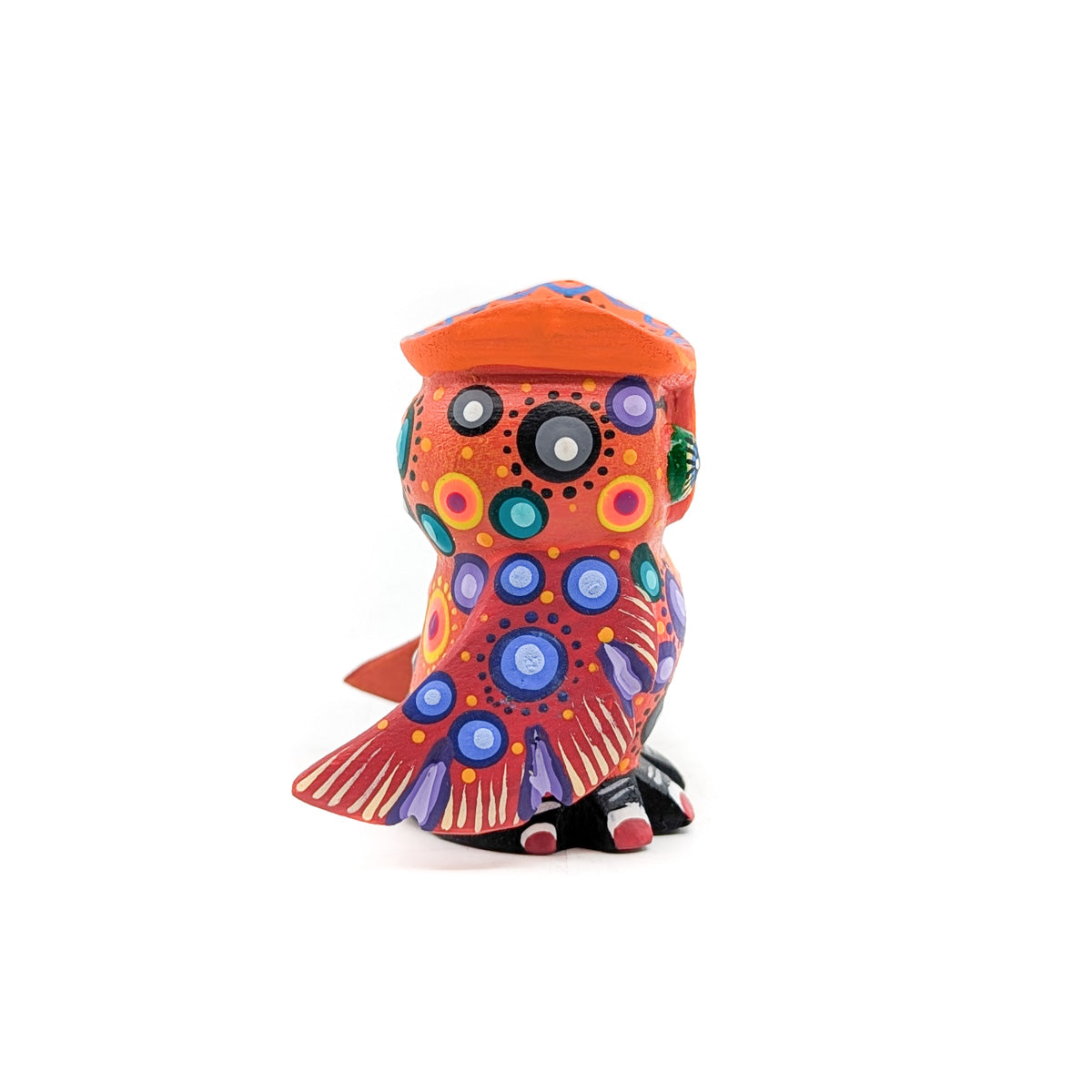 Small Orange Owl with Red Wings