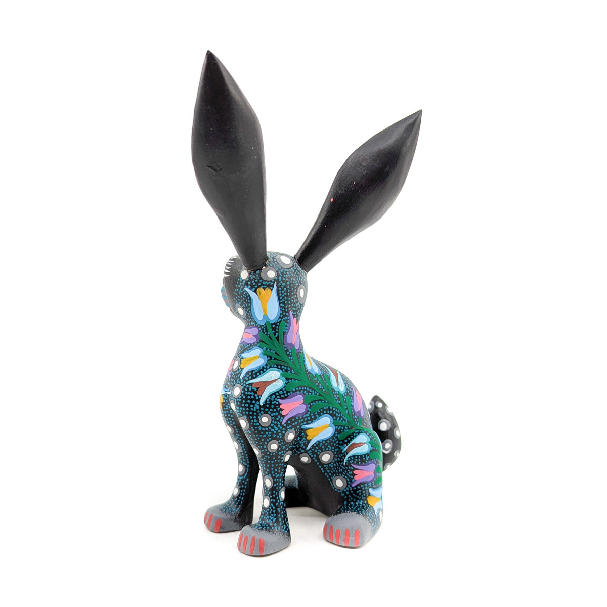 Midnight Rabbit with Tulips