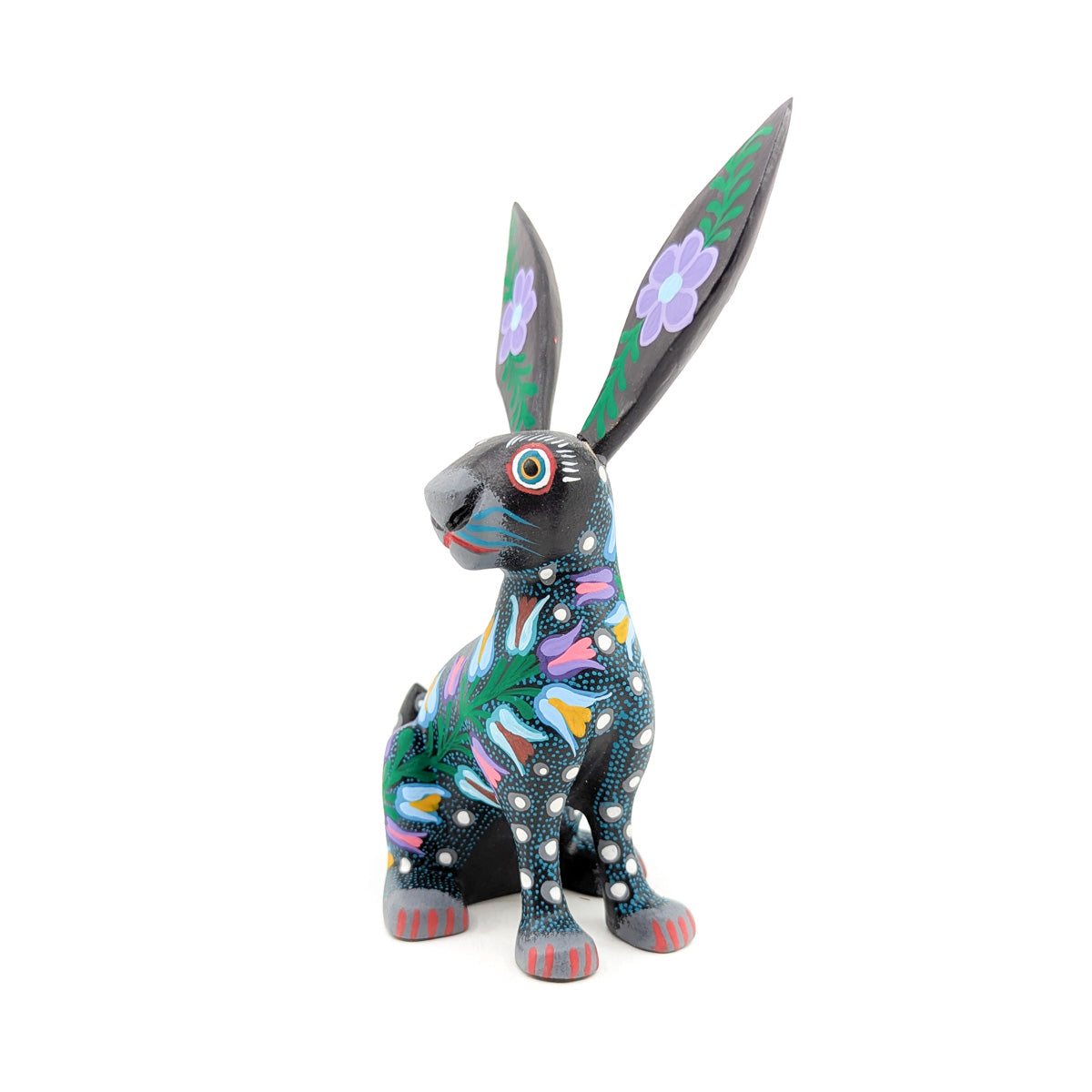 Midnight Rabbit with Tulips
