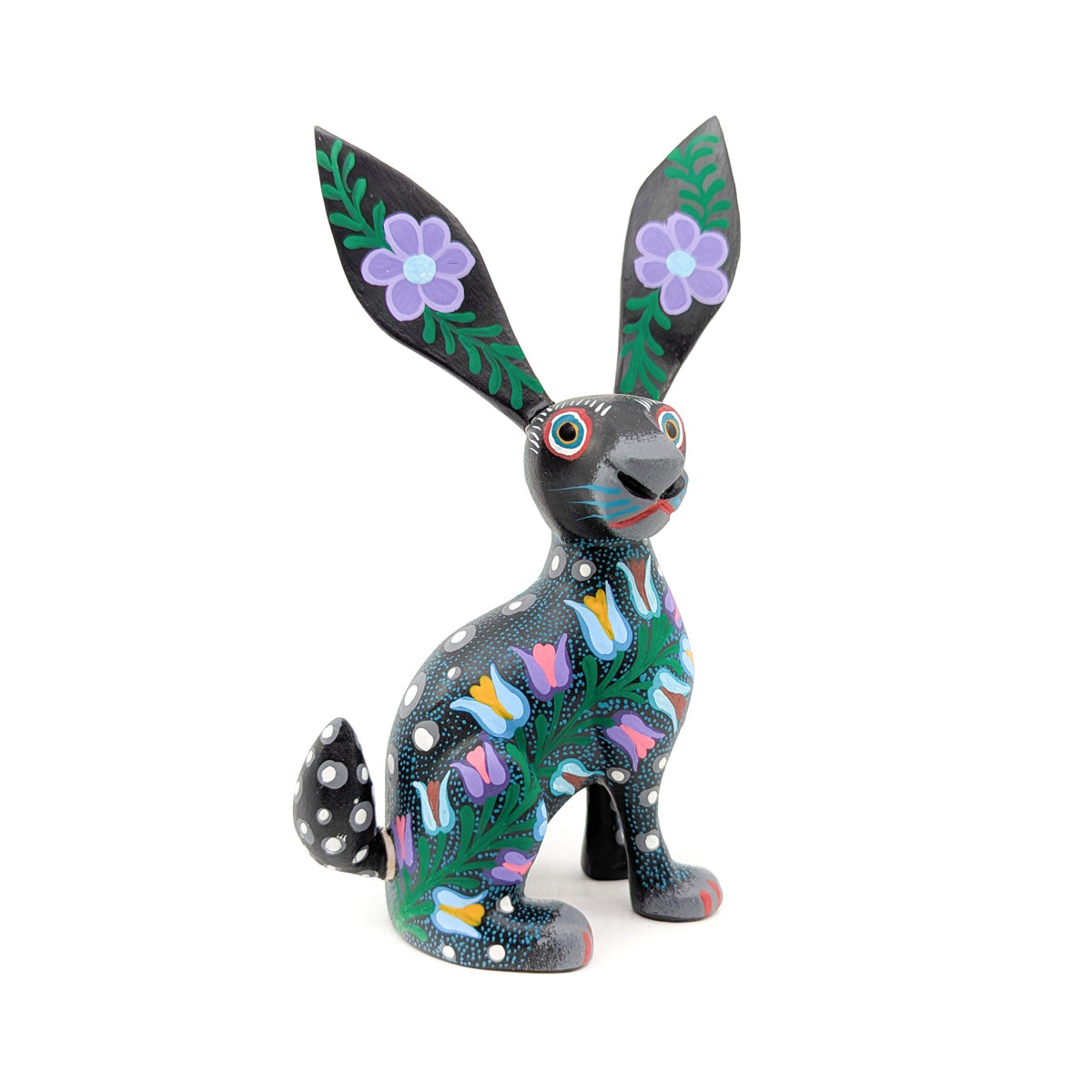 Midnight Rabbit with Tulips