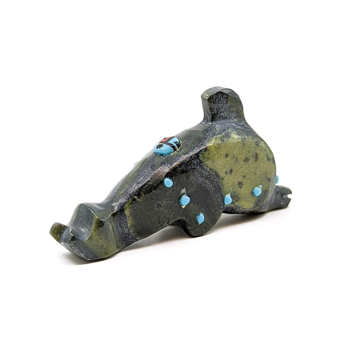 Serpentine Dolphin Carving by Danette Laatte