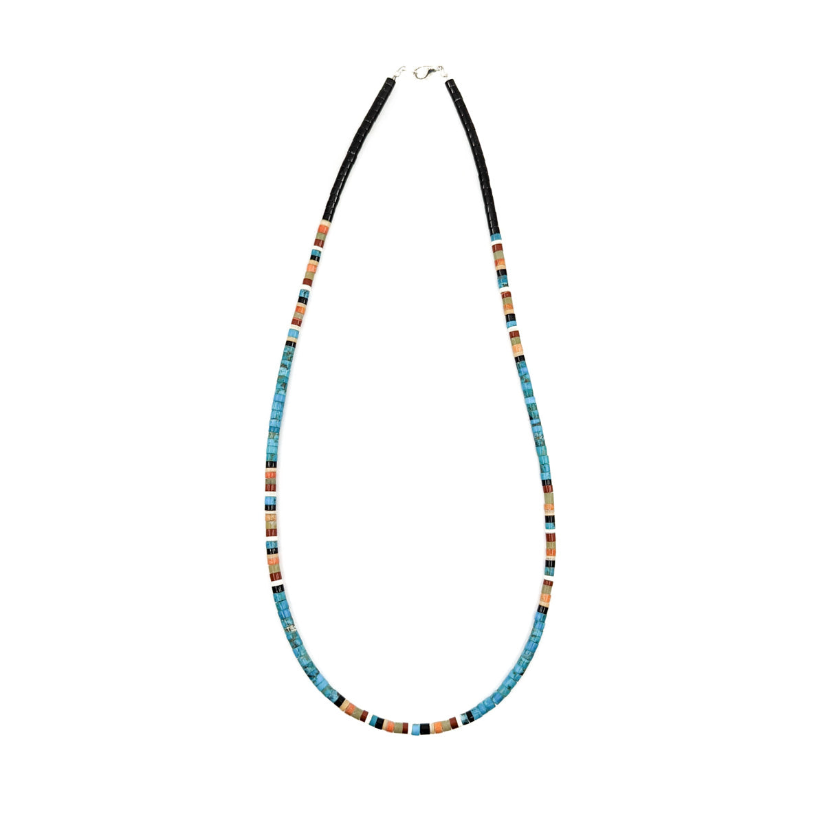 Turquoise Heishi Bead Necklace