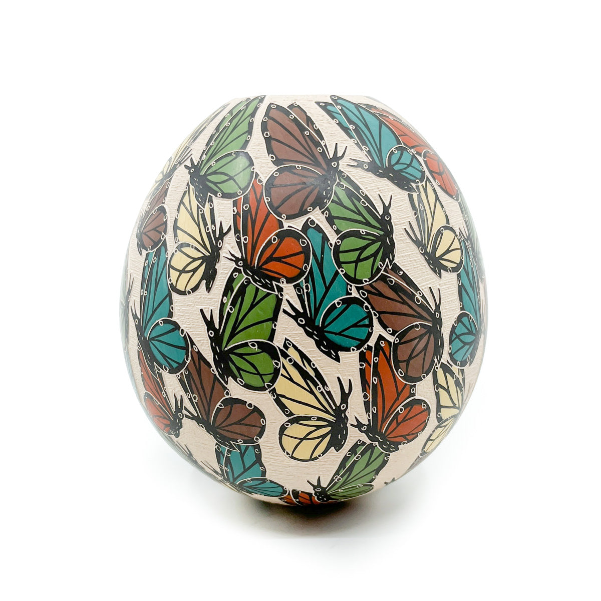 Butterfly Party - Incised Butterfly Motif on Large Pot
