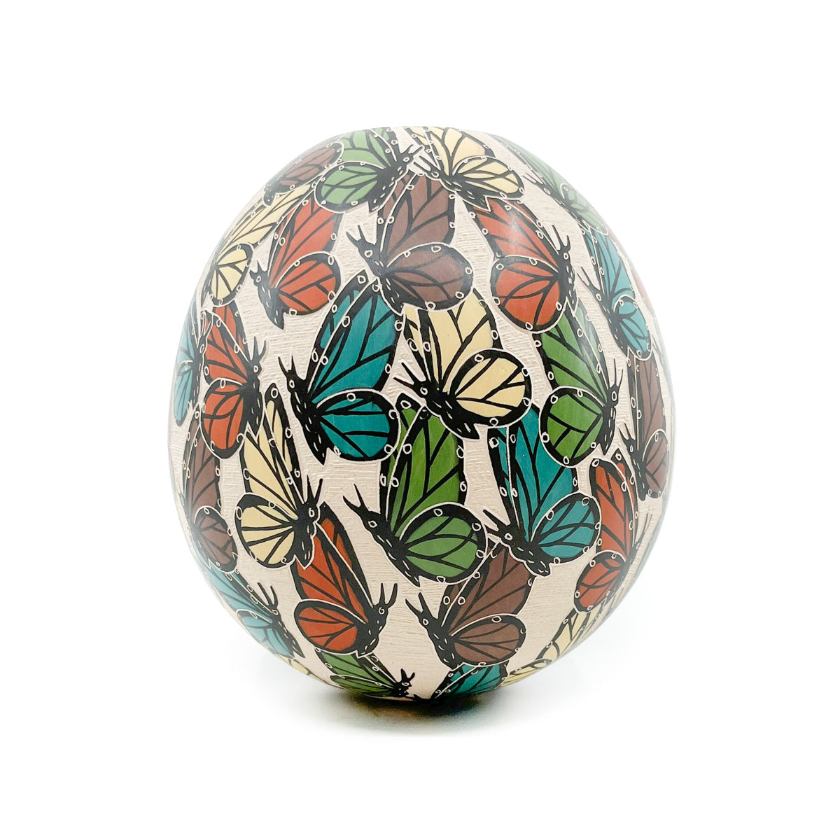 Butterfly Party - Incised Butterfly Motif on Large Pot
