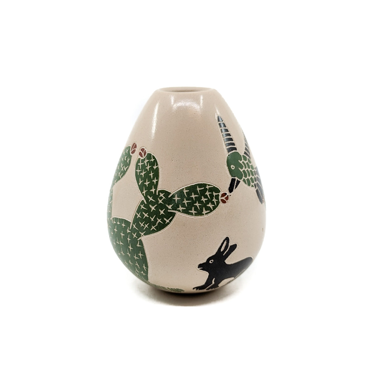 Desert Scene on White Clay
