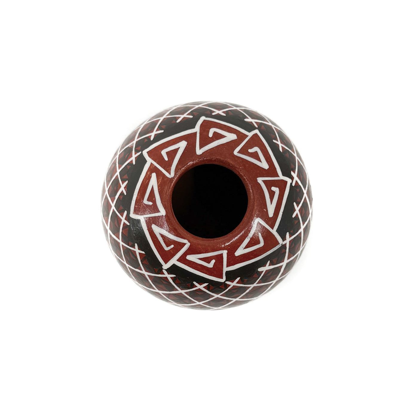 Seed Pot with Geometric Designs
