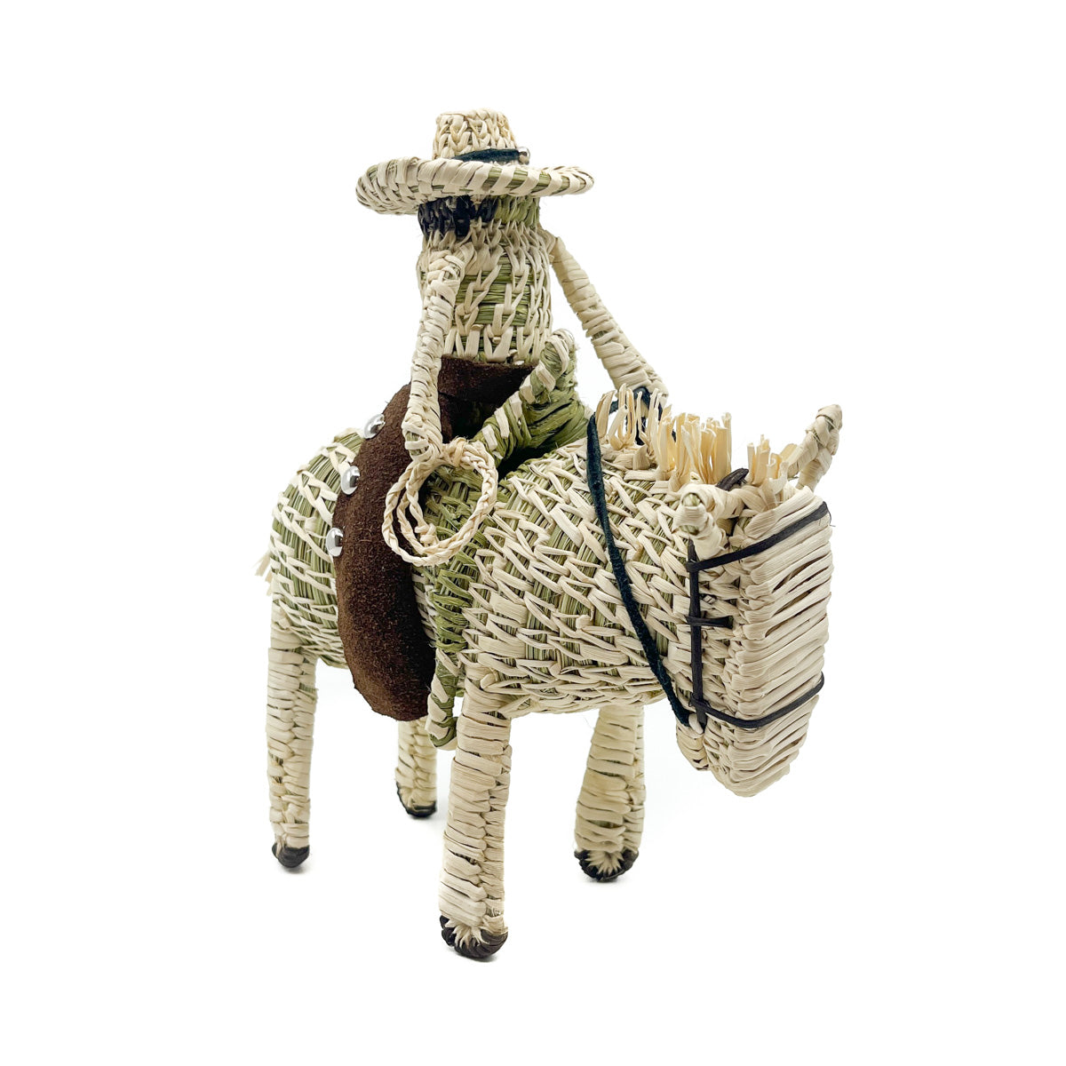 Horse & Rider Woven Sculpture