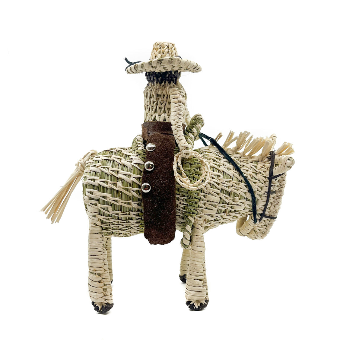 Horse & Rider Woven Sculpture