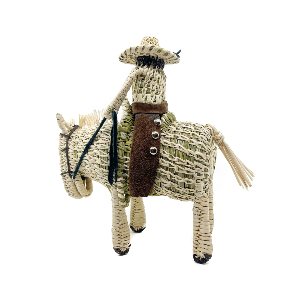 Horse & Rider Woven Sculpture