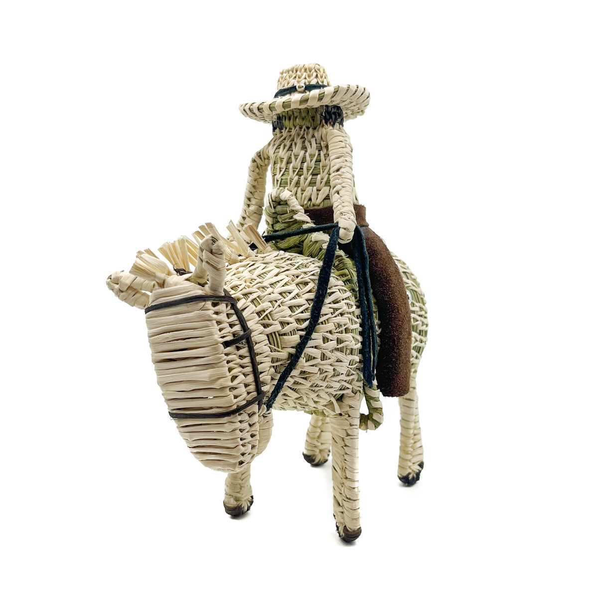 Horse & Rider Woven Sculpture