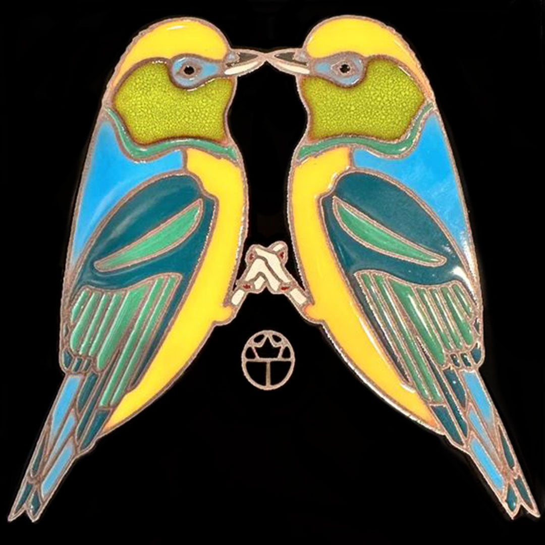 Wil Taylor Ceramic Tile - Lovebirds