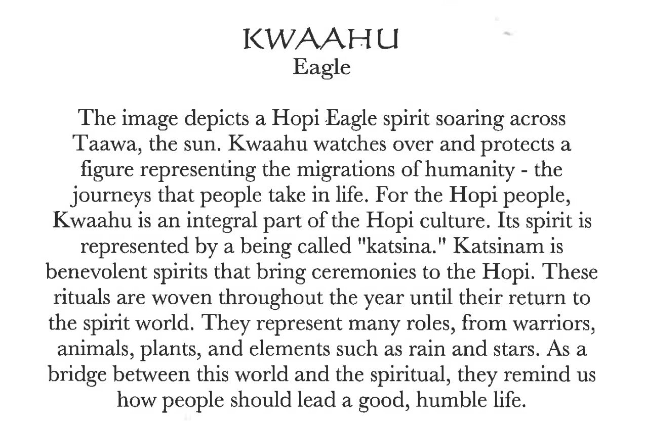 "Kwaahu (Eagle)" Card by Gerald A. A. Dawavendewa