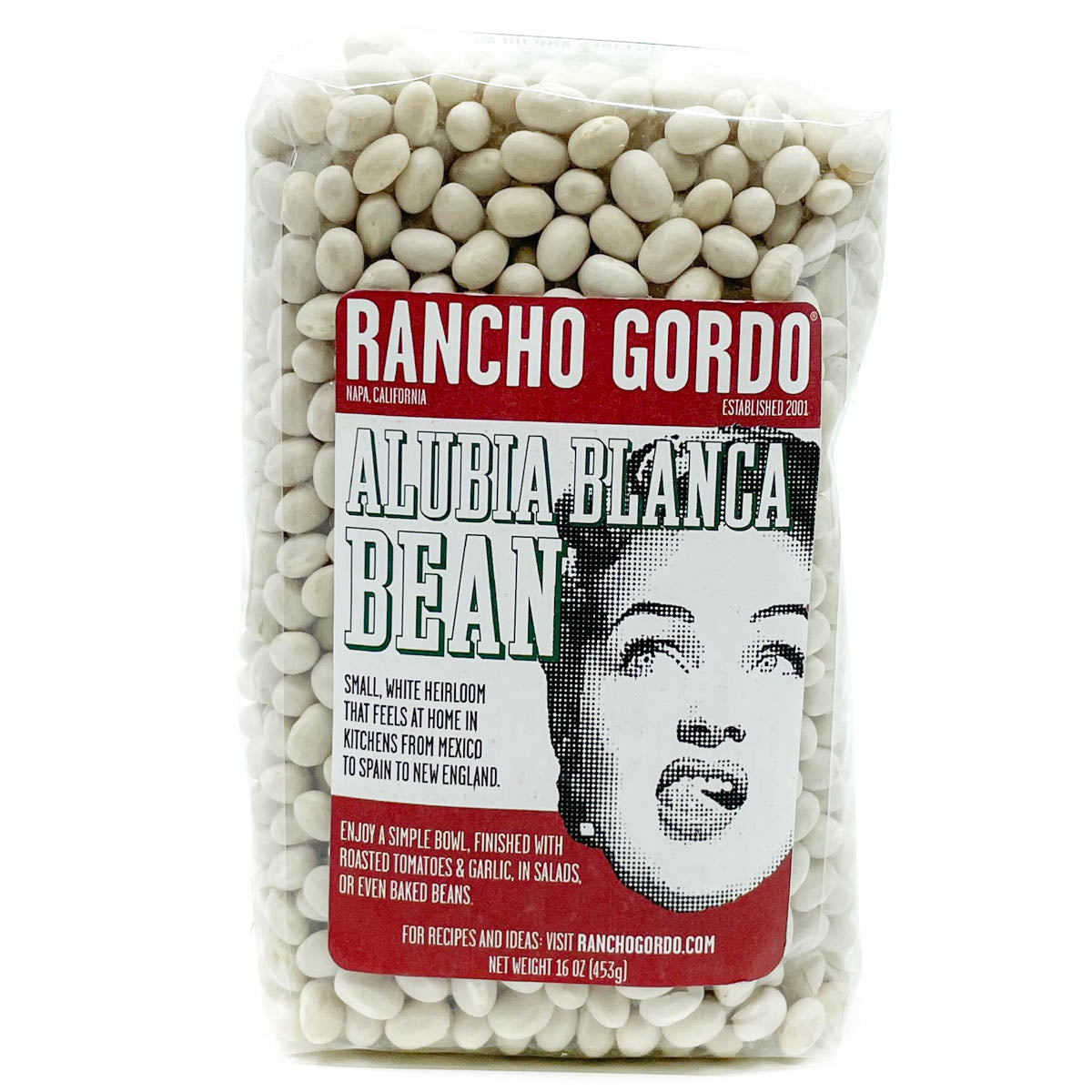 Small white bean from Mexico. Perfect for Spanish-style dishes, in salads or even baked beans Has a creamy texture and holds it's shape, even with long, slow cooking Can be used in any recipe calling for navy beans, great northerns, cannellini or white kidney beans