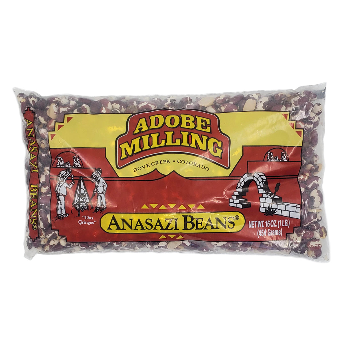 Beautiful maroon and white mottled Jacob's cattle bean Originally collected in the Four Corners region of the US Cooks quickly with a creamy texture and rich flavor 1 lb bag Food item, not sold as seed
