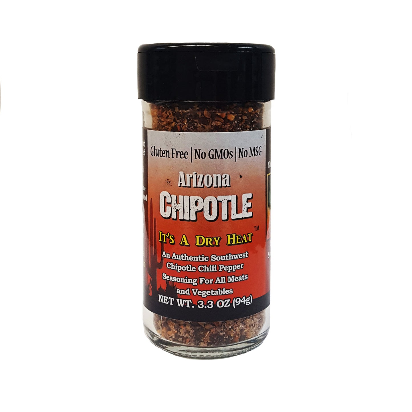 An authentic southwestern seasoning for all meats and vegetables. Medium in heat. Use in place of table pepper. Liven up any dish including chicken, beef, fish, wild game, pasta, vegetables, dips, or soups. Mix with dressing, BBQ sauce or soy sauce to make a tasty marinade or even spice up mayonnaise, mustard, and ketchup.  Gluten Free/No GMOs/No MSG  3.3 oz.