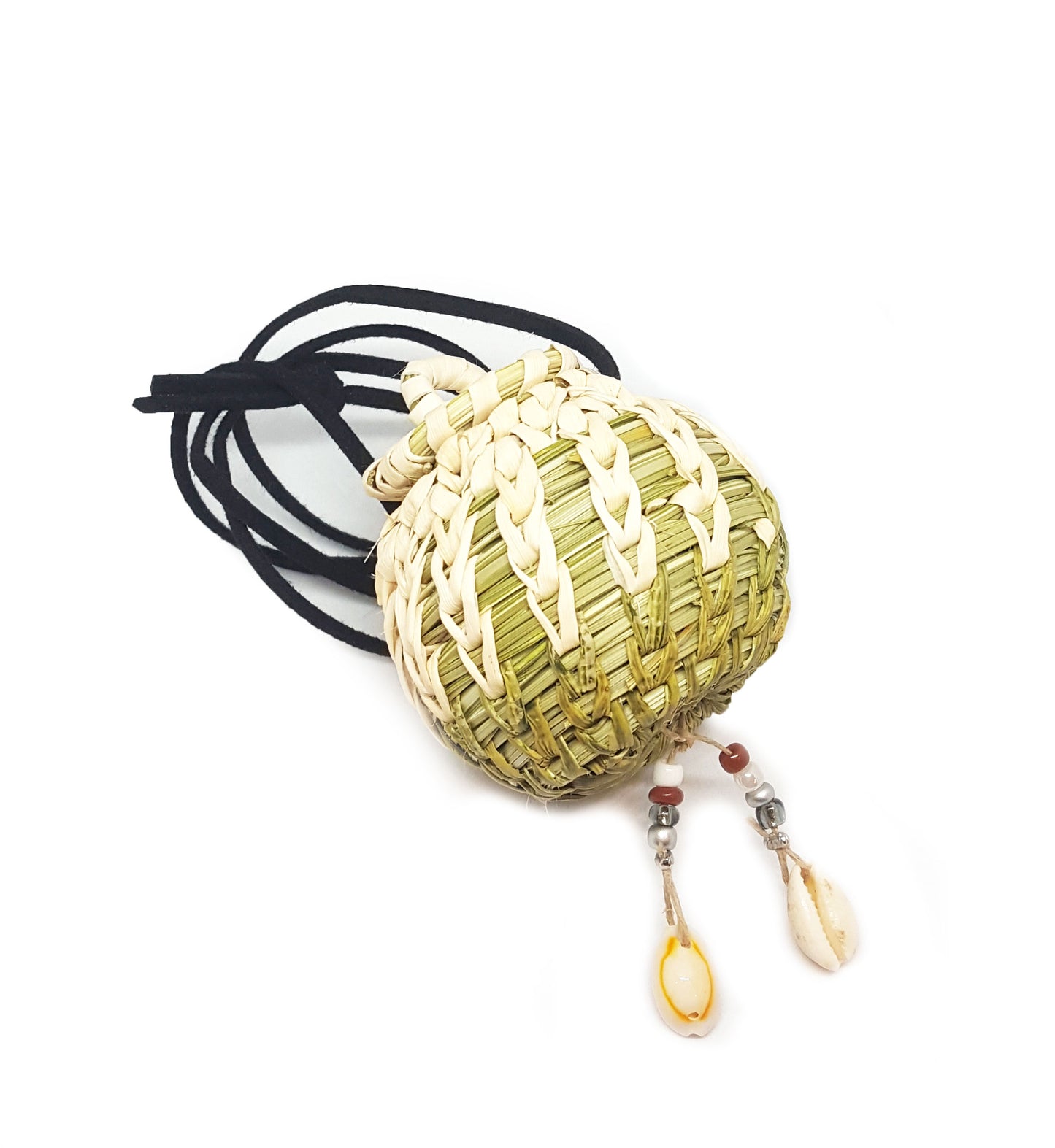 tohono o'odham woven basket necklace