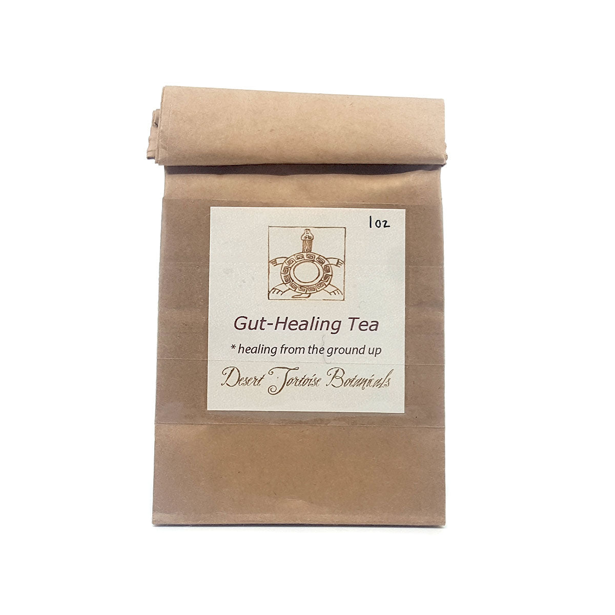 1 ounce bag of gut healing tea containing Calendula, Chamomile, Peppermint, Fennel, Malva, Canadian Fleabane, Estafiate, and Plantain.