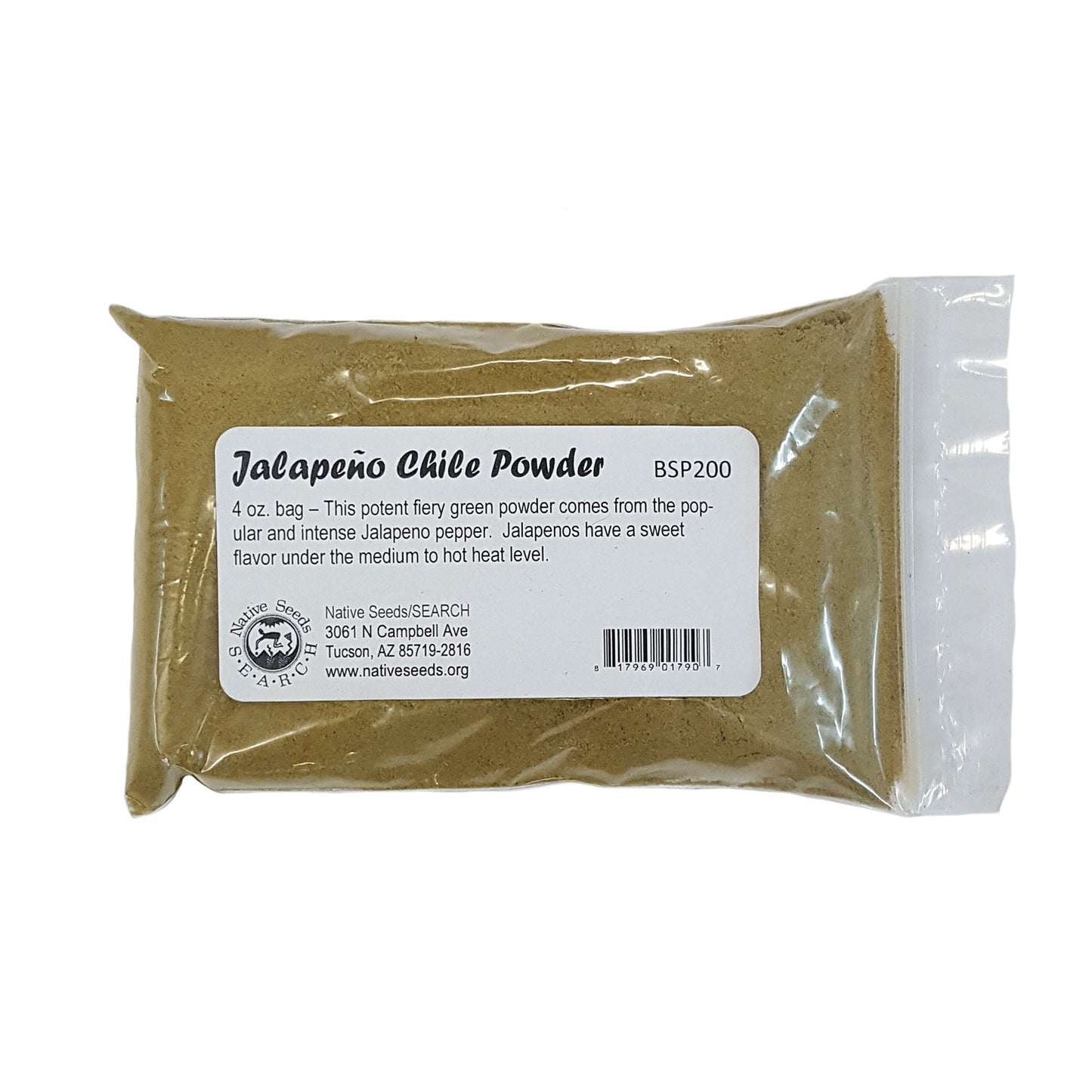 jalepeno chile powder. This potent fiery green powder comes from the popular and intense Jalapeño pepper Jalapeños have a sweet flavor under the medium to hot heat level