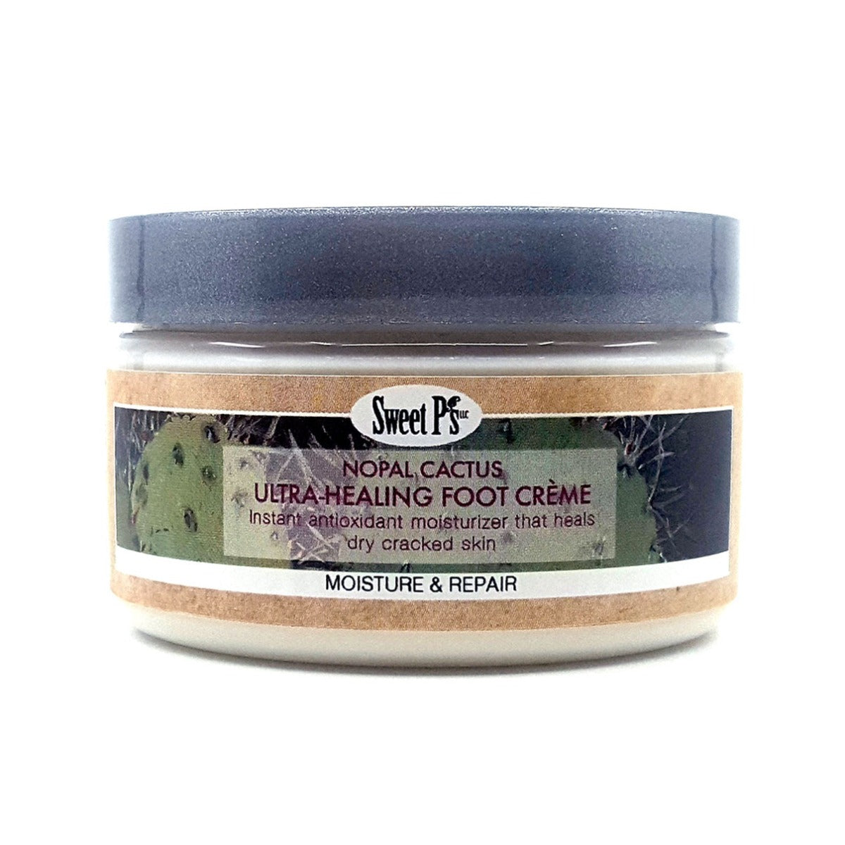 Nopal Cactus Ultra-Healing Foot Creme. Instant antioxidant moisturizer. Heals dry, cracked skin.