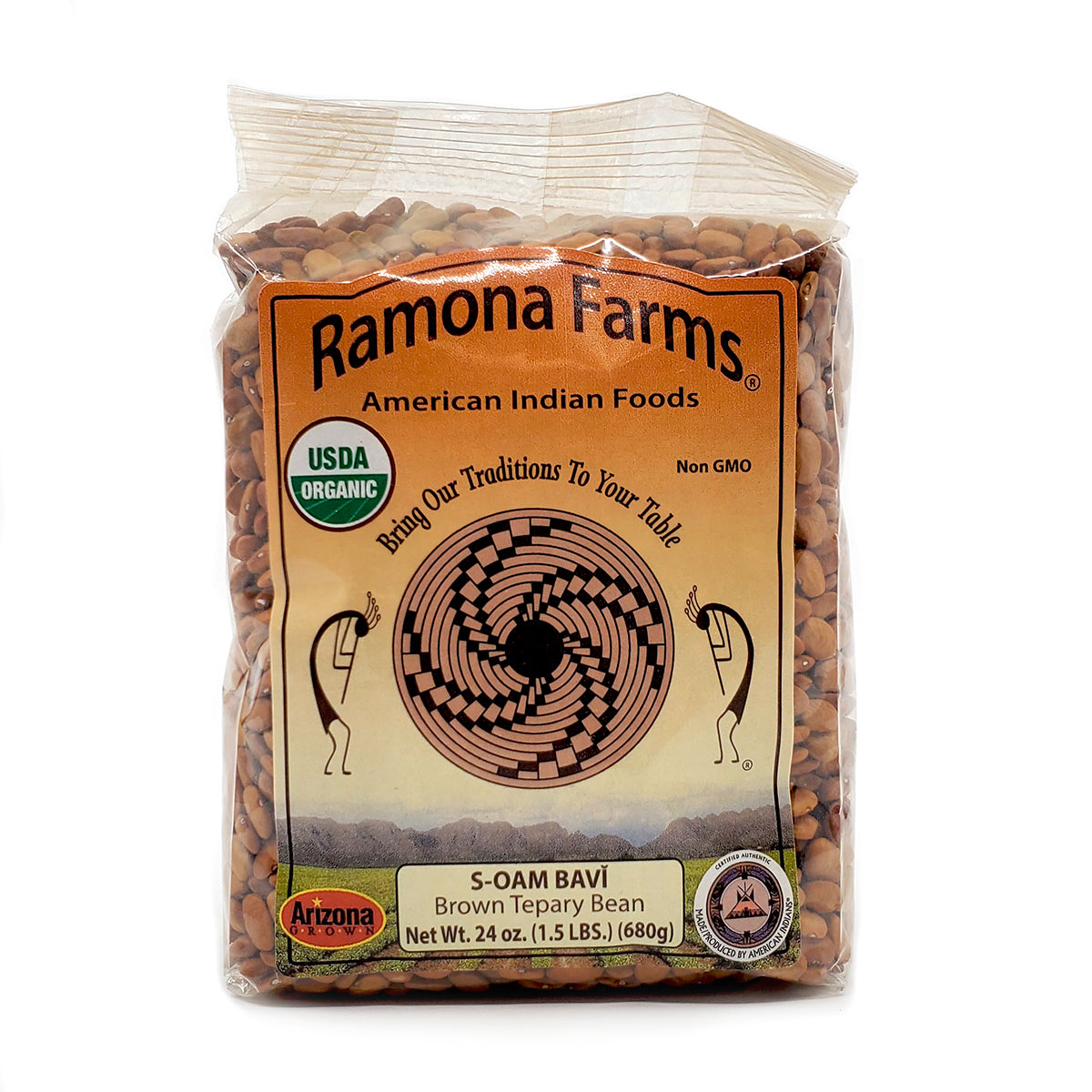 Brown tepary beans are an ancient superfood and one of the world's most drought-adapted domesticated bean. High protein and fiber rich. Firm texture when cooked, with a nutty flavor. Great for the vegetarian palate.