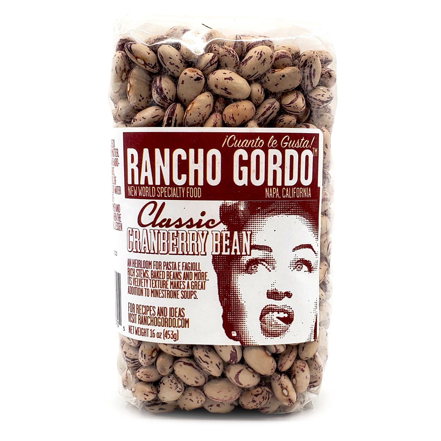 Cranberry beans have a large knobby beige pod splotched with maroon colored streaks. Beans inside are cream-colored with red flecks and have a nutlike flavor. Color will disappear with cooking. Good replacement for kidney or pinto beans.