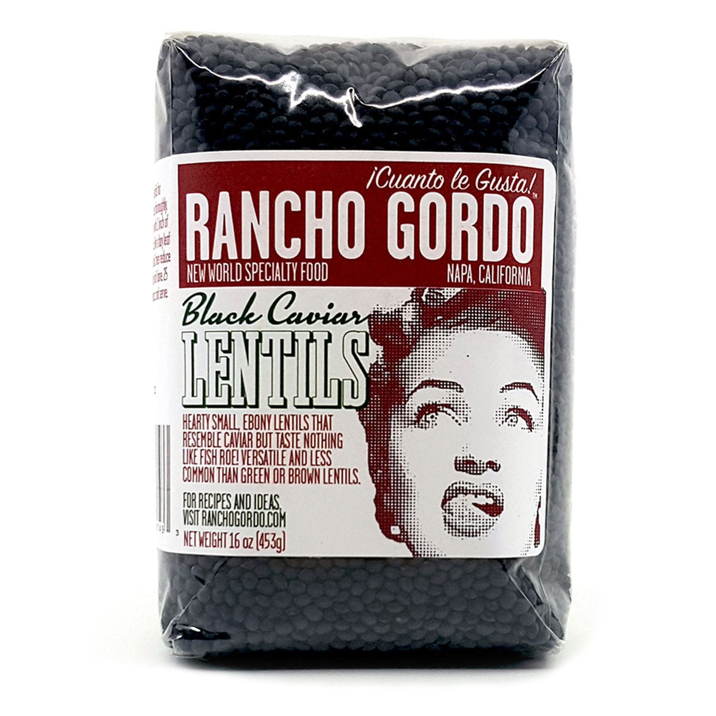 Rancho gordo heirloom beans, black caviar lentils. Hearty, small ebony lentils that resemble caviar but have a unique lentil taste and texture. The skins almost melt away.