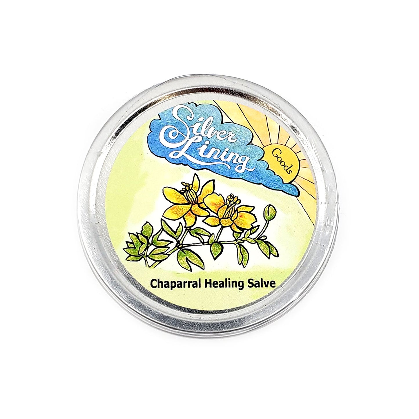 This healing salve can be used for many types of skin conditions. Desert chaparral (creosote) has long been used by Native peoples in the Southwest for its antifungal, antiseptic and antibacterial properties. Made simply from beeswax, organic olive oil and wild harvested Larrea tridentata (chaparral bush).